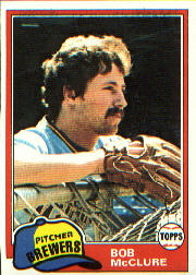 1981 Topps Baseball Cards      156     Bob McClure